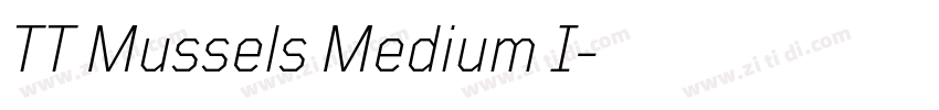 TT Mussels Medium I字体转换